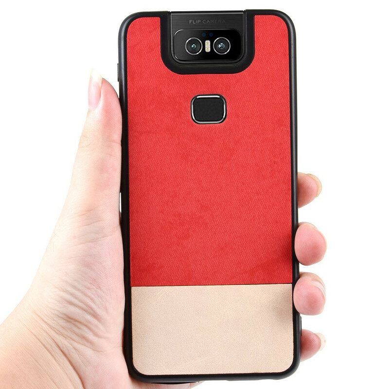 Kuori Asus ZenFone 6 Bicolor Faux Leather