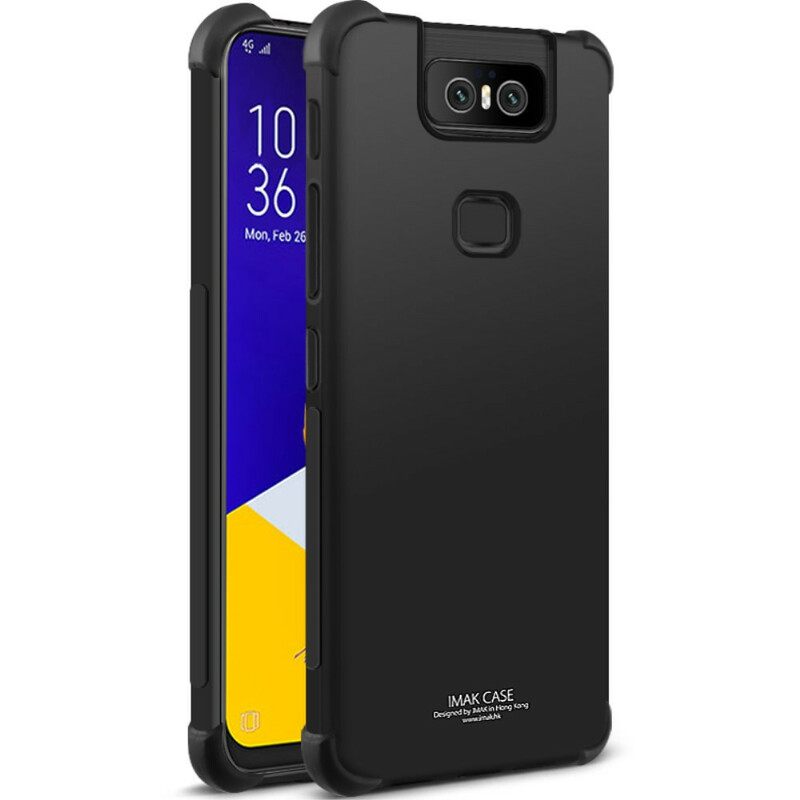 Kuori Asus ZenFone 6 Joustava Silikoni Kalvolla Imak-näytölle