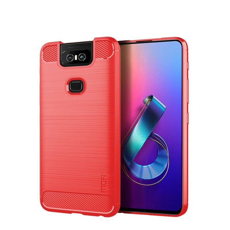 Kuori Asus ZenFone 6 Mofi Harjattu Hiilikuitu