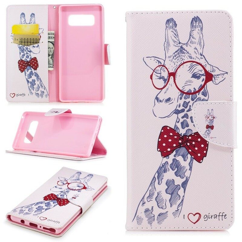 Kotelot Samsung Galaxy Note 8 Brainy Giraffe