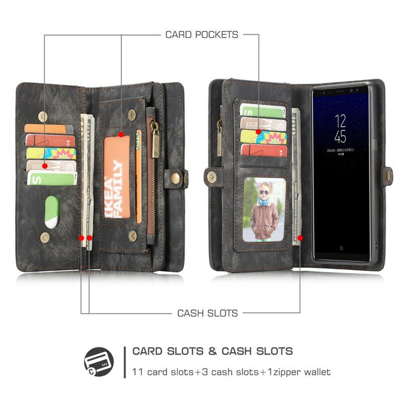 Kotelot Samsung Galaxy Note 8 Caseme Vintage Nahka