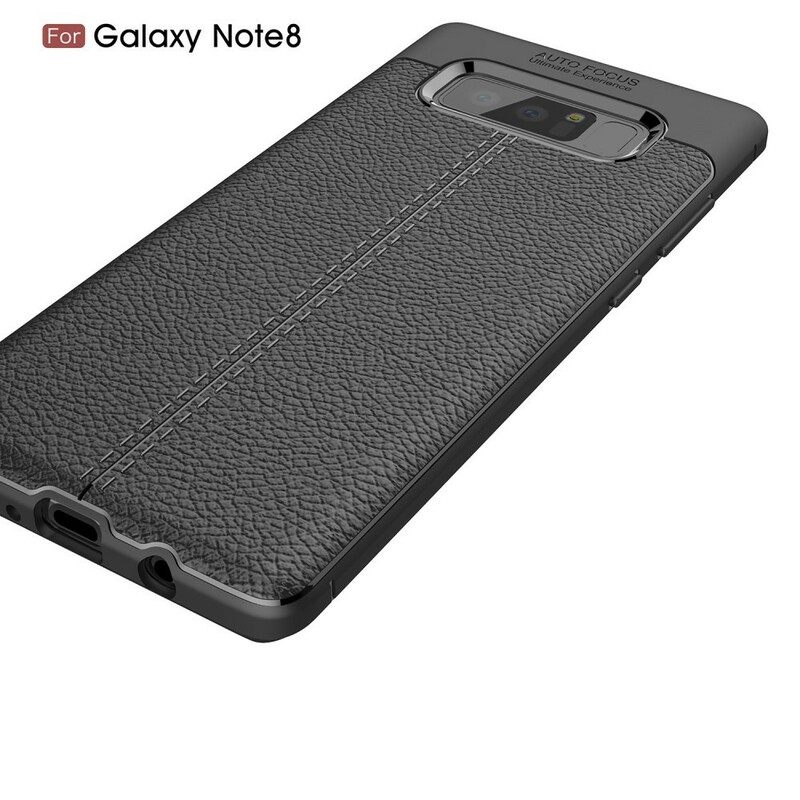 Kuori Samsung Galaxy Note 8 Double Line Litchi Leather Effect