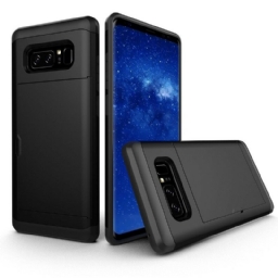 Kuori Samsung Galaxy Note 8 Jäykkä Flashy Korttipidike