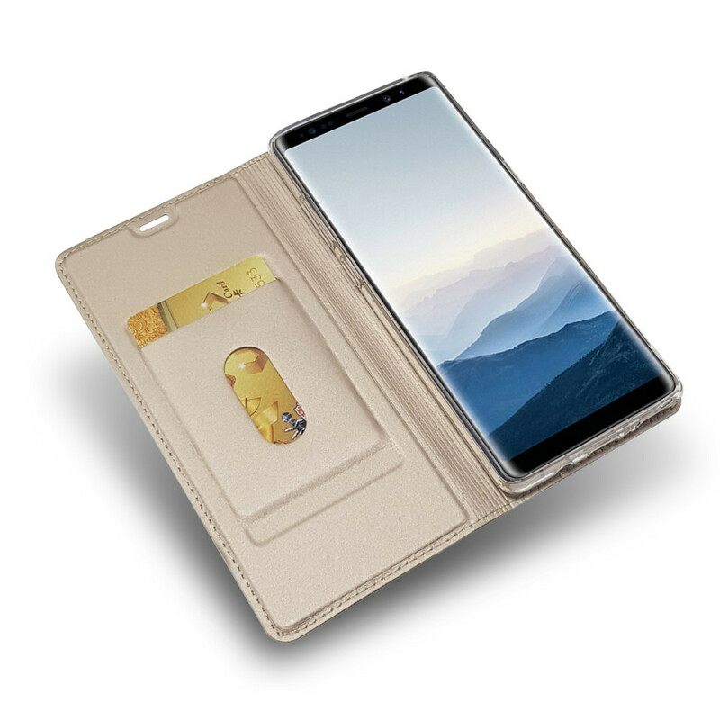 Puhelinkuoret Samsung Galaxy Note 8 Kotelot Flip Premium Nahkaefekti