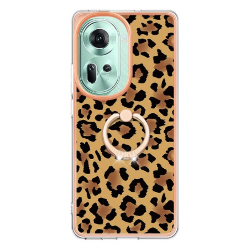 Kuori Oppo Reno 11 5g Leopardprinttisormusteline