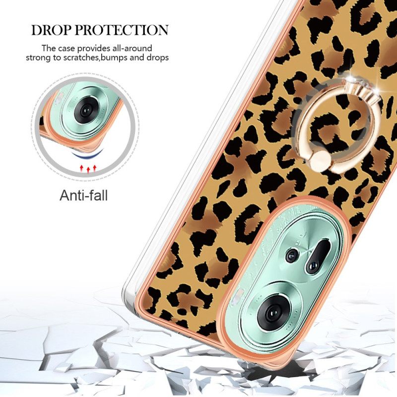 Kuori Oppo Reno 11 5g Leopardprinttisormusteline