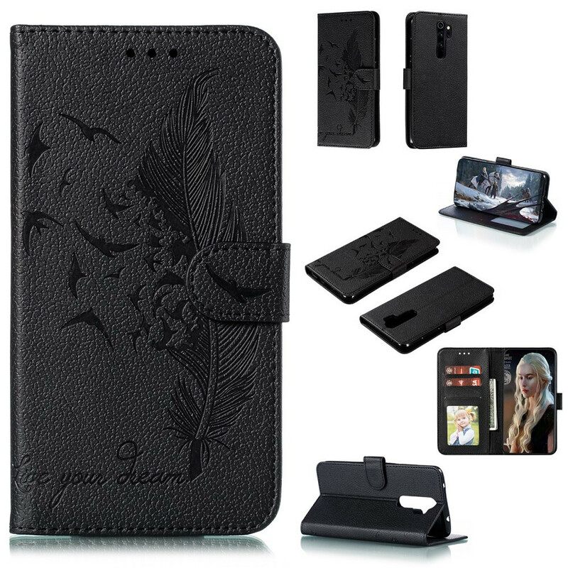 Kotelot Xiaomi Redmi Note 8 Pro Faux Leather Elä Unelmasi