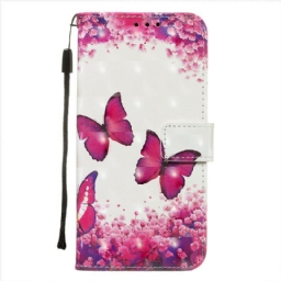 Kotelot Xiaomi Redmi Note 8 Pro Red Butterflies