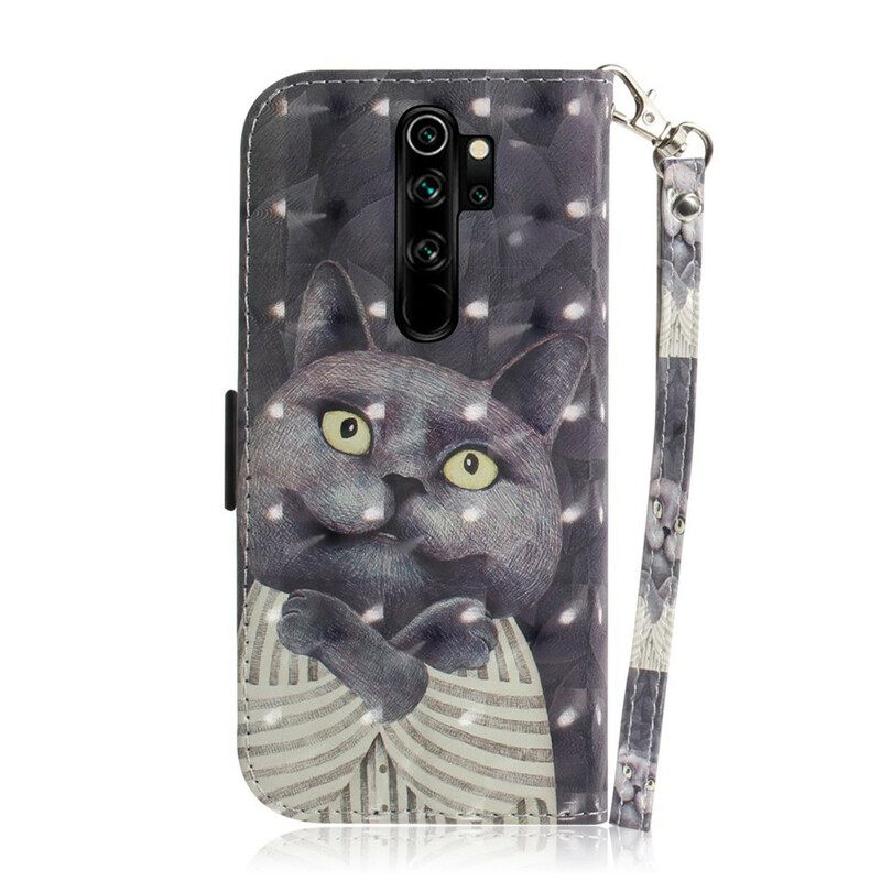 Kotelot Xiaomi Redmi Note 8 Pro Suojaketju Kuori Grey Thong Cat