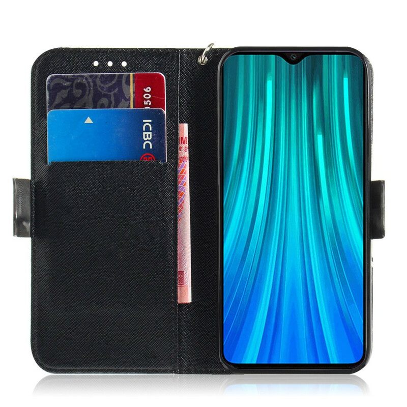 Kotelot Xiaomi Redmi Note 8 Pro Suojaketju Kuori Grey Thong Cat