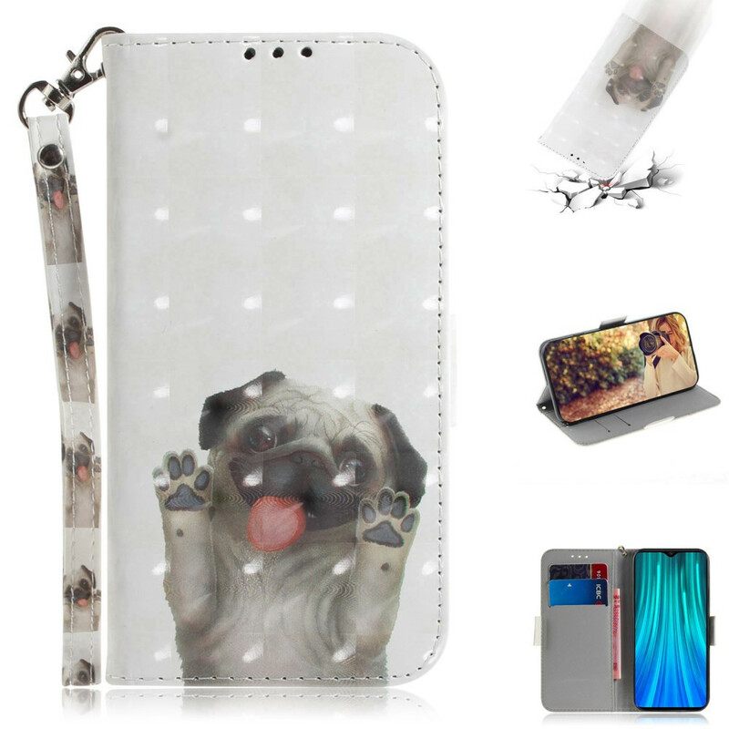 Kotelot Xiaomi Redmi Note 8 Pro Suojaketju Kuori Love My Dog In Lanyard