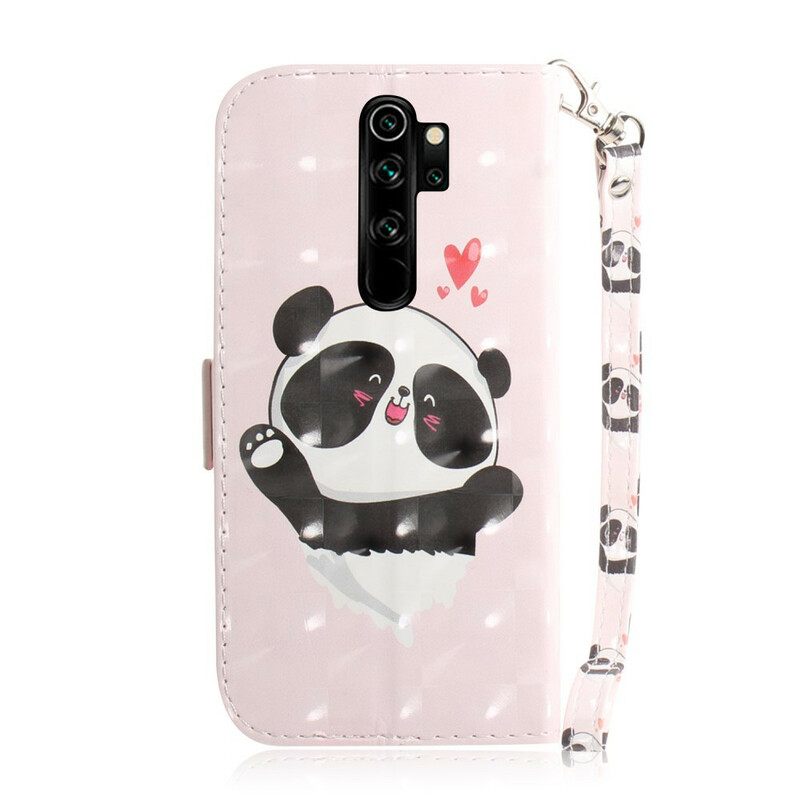 Kotelot Xiaomi Redmi Note 8 Pro Suojaketju Kuori Panda Love In Lanyard