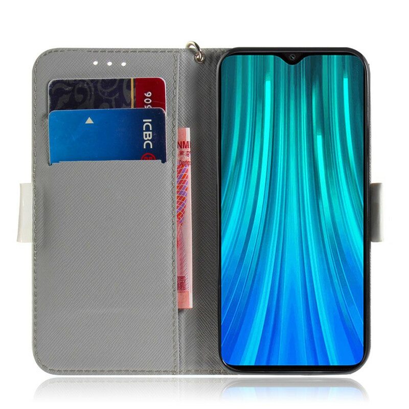 Kotelot Xiaomi Redmi Note 8 Pro Suojaketju Kuori Strap Flower Branch