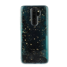 Kuori Xiaomi Redmi Note 8 Pro Flowers Pitsiä Ja Paljetteja