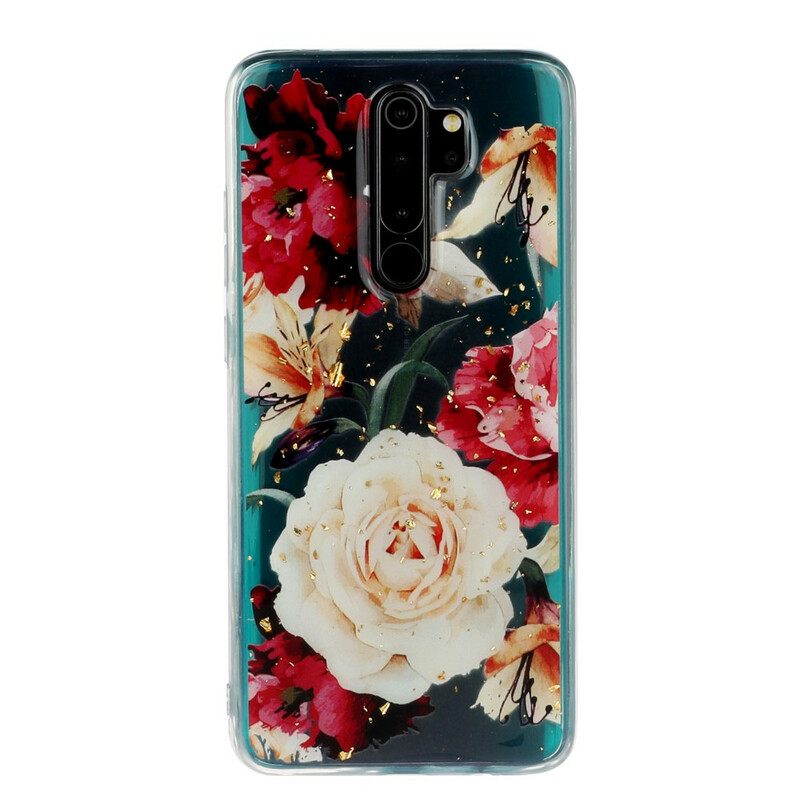 Kuori Xiaomi Redmi Note 8 Pro Transparente Upeita Kukkakimppuja