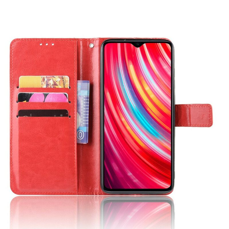 Nahkakotelo Xiaomi Redmi Note 8 Pro Keinonahka Näyttävä