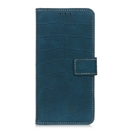 Nahkakotelo Xiaomi Redmi Note 8 Pro Vintage Crocodile Skin Style