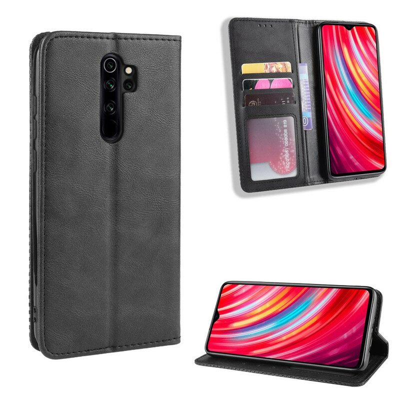 Puhelinkuoret Xiaomi Redmi Note 8 Pro Kotelot Flip Tyylitelty Vintage-nahkaefekti