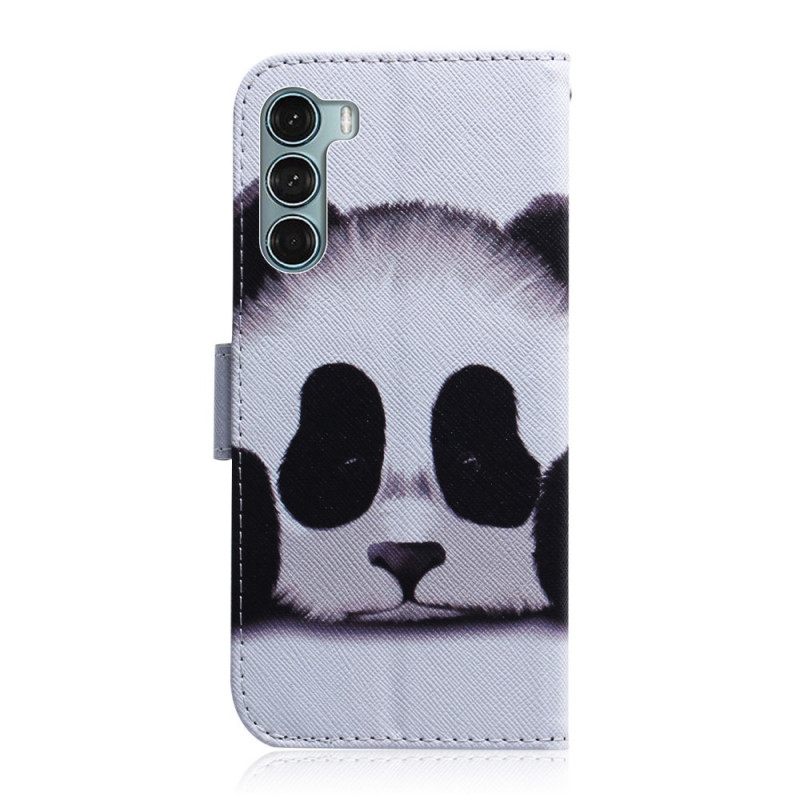 Kotelot Moto G200 5G Panda Kasvot