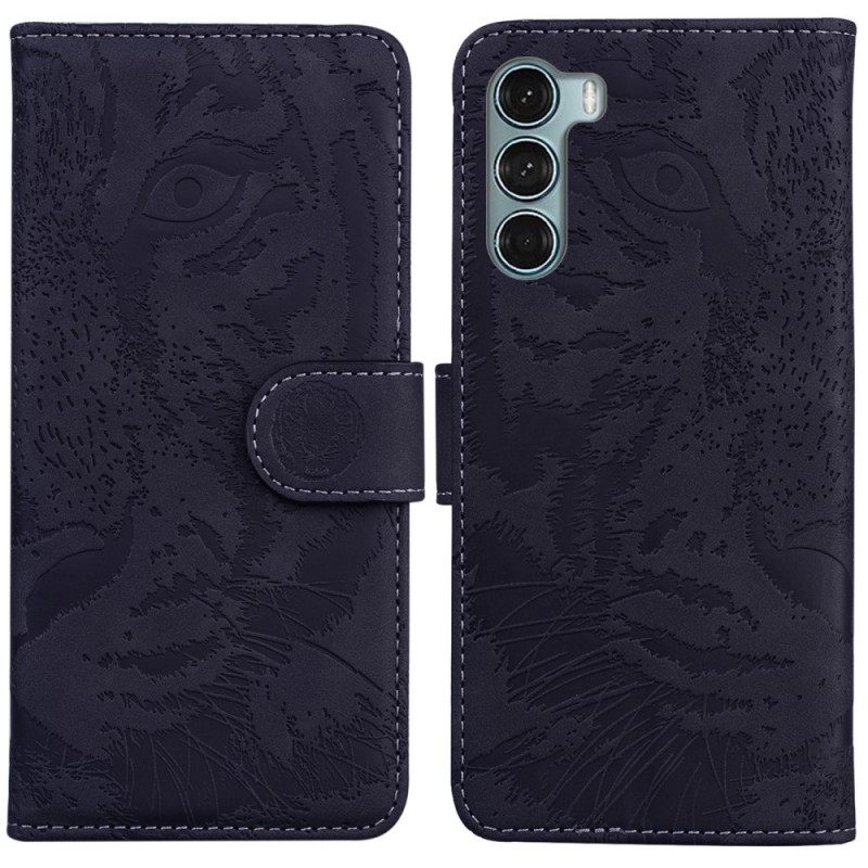 Kotelot Moto G200 5G Tiger Face Print