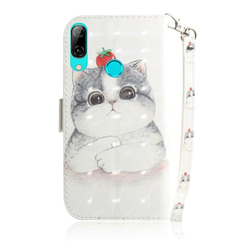 Flip Case Huawei P Smart 2019 / Honor 10 Lite Suojaketju Kuori Tomaatti Remmalla