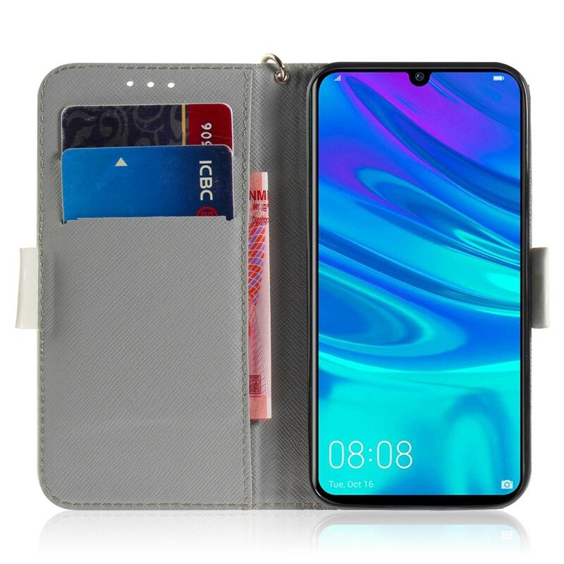 Flip Case Huawei P Smart 2019 / Honor 10 Lite Suojaketju Kuori Tomaatti Remmalla