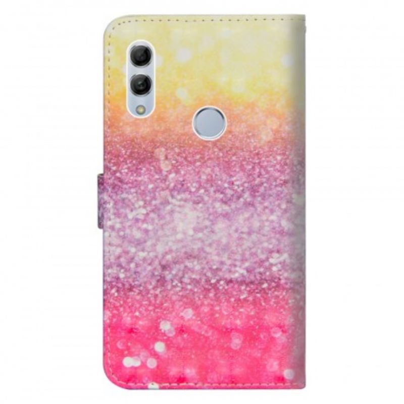 Kotelot Huawei P Smart 2019 / Honor 10 Lite Magenta Glitter Gradient