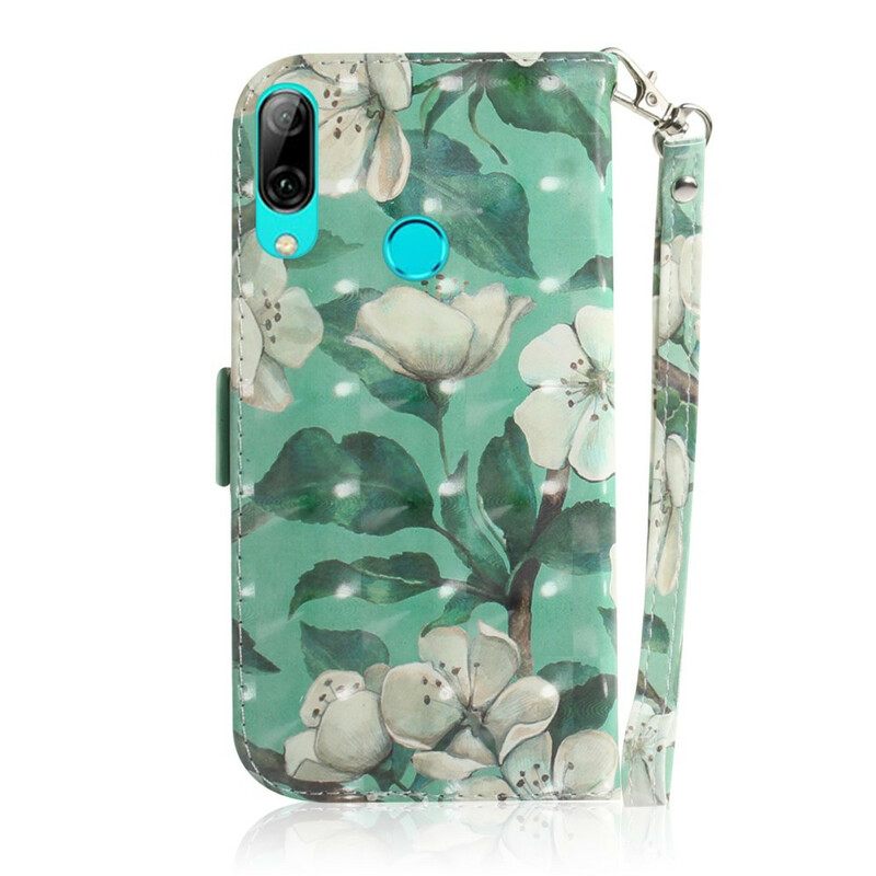 Kotelot Huawei P Smart 2019 / Honor 10 Lite Suojaketju Kuori Strap Flower Branch