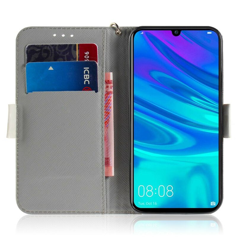 Kotelot Huawei P Smart 2019 / Honor 10 Lite Suojaketju Kuori Strap Flower Branch