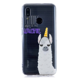 Kuori Huawei P Smart 2019 / Honor 10 Lite Transparent Lama Unicorn