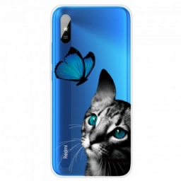 Case Xiaomi Redmi 9A Kissa Ja Perhonen