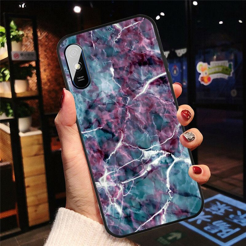 Case Xiaomi Redmi 9A Purple Marble