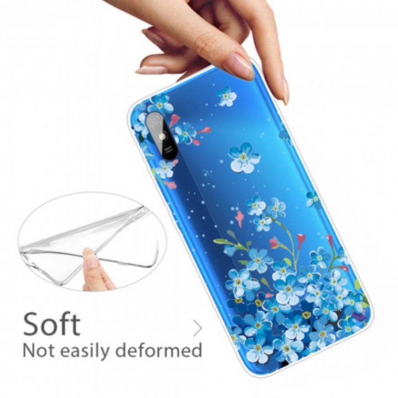 Case Xiaomi Redmi 9A Sinikukkakimppu