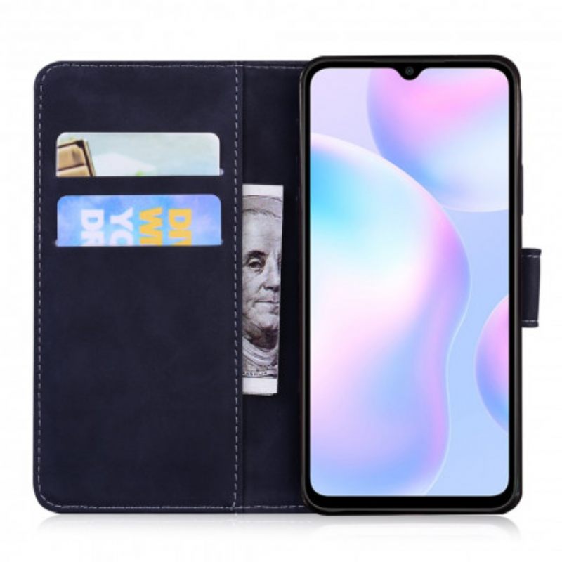 Kotelot Xiaomi Redmi 9A Faux Leather Uudet Värit