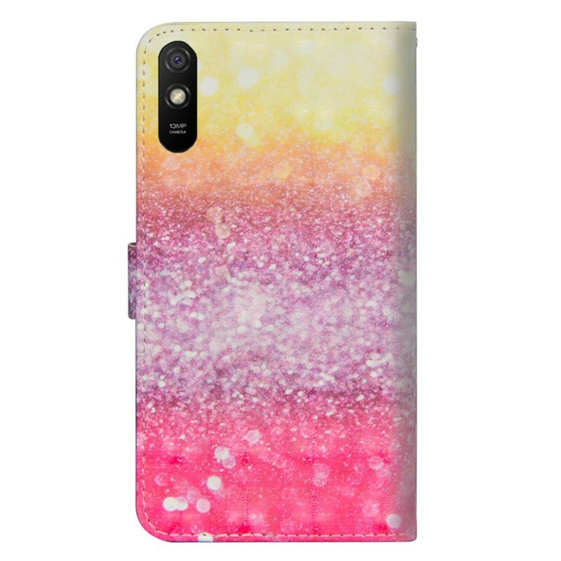 Kotelot Xiaomi Redmi 9A Magenta Glitter Gradient