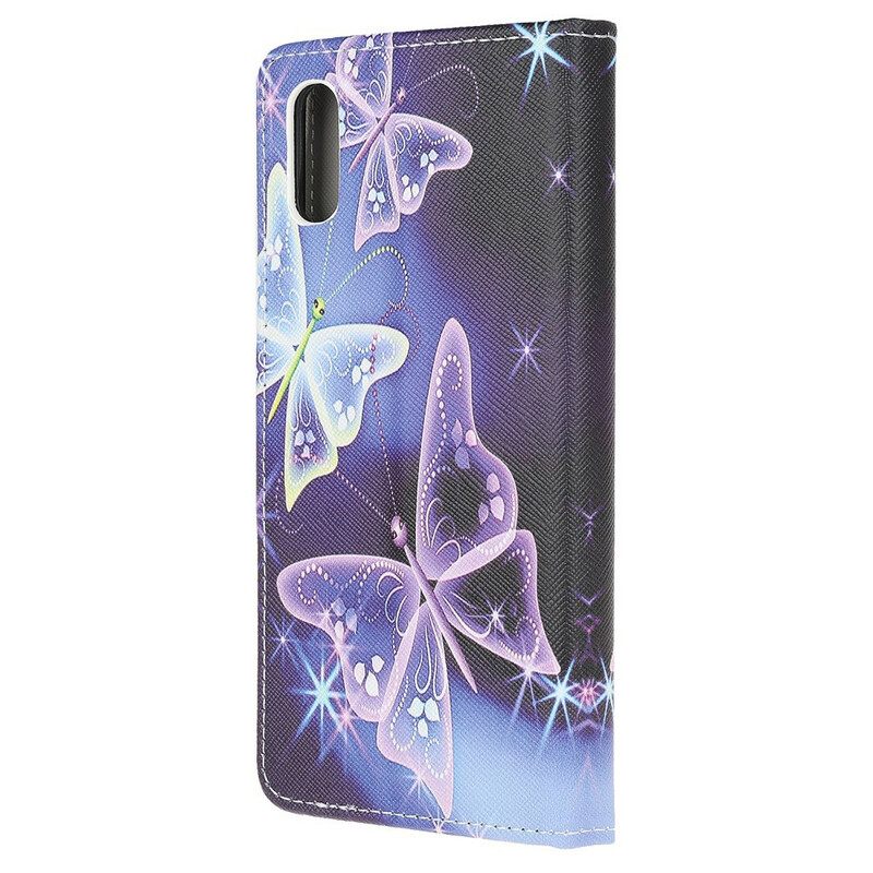 Kotelot Xiaomi Redmi 9A Neon Butterflies