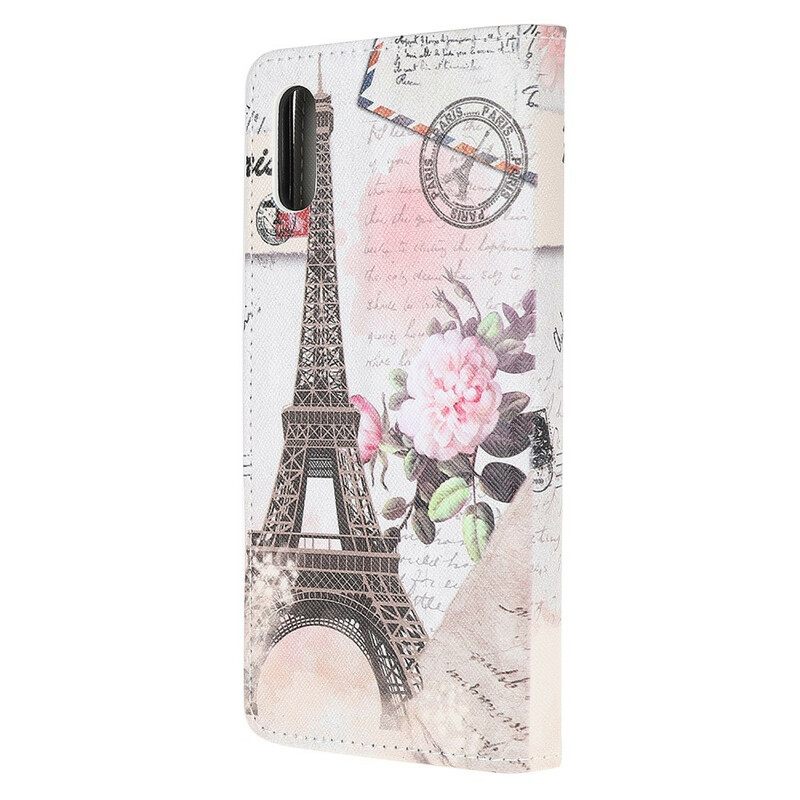 Kotelot Xiaomi Redmi 9A Retro Eiffel-torni