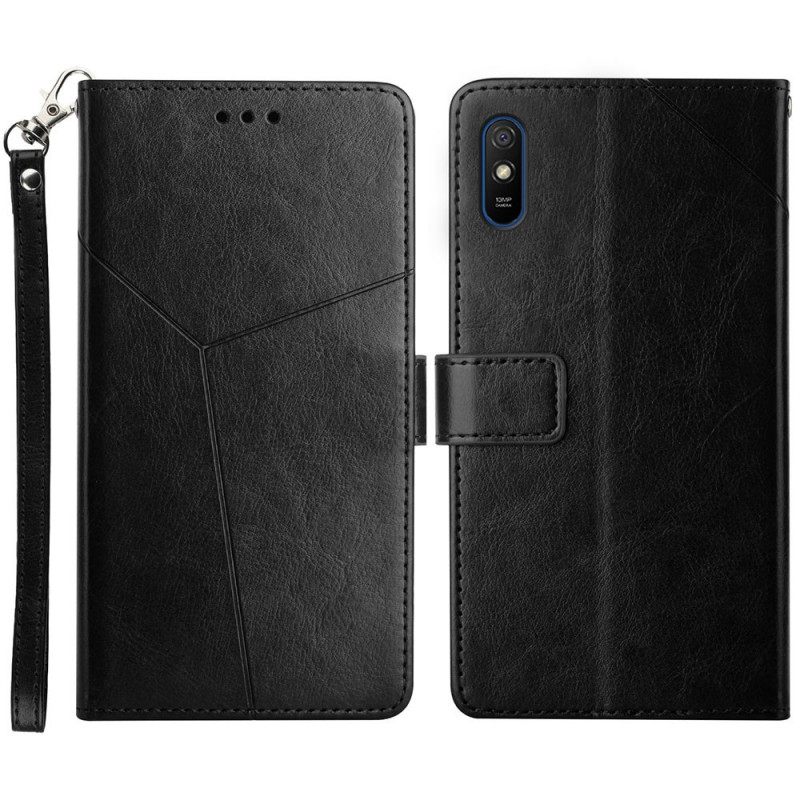 Kotelot Xiaomi Redmi 9A Style Leather Geo Y Design