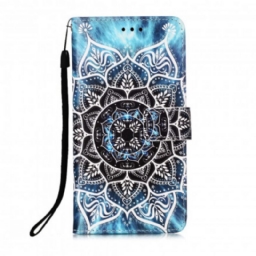 Kotelot Xiaomi Redmi 9A Suojaketju Kuori Black Strappy Mandala