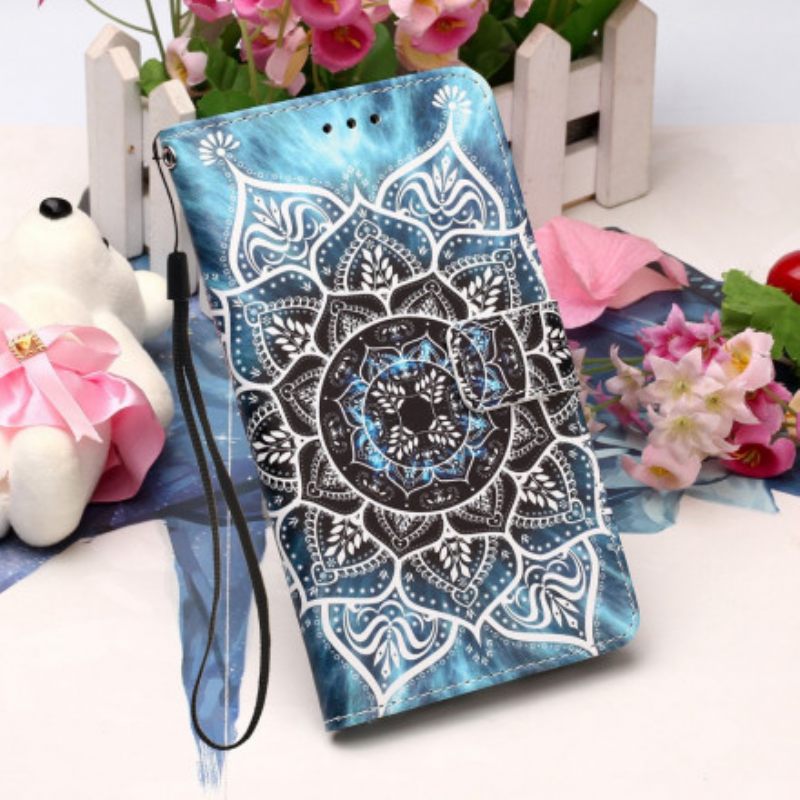 Kotelot Xiaomi Redmi 9A Suojaketju Kuori Black Strappy Mandala