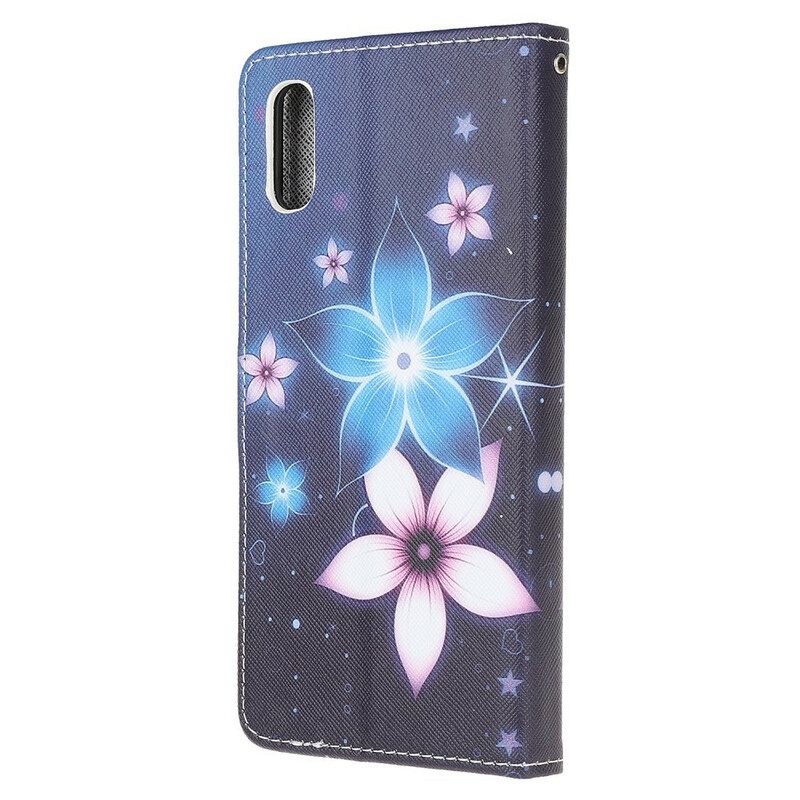 Kotelot Xiaomi Redmi 9A Suojaketju Kuori Lunar Strap Flowers