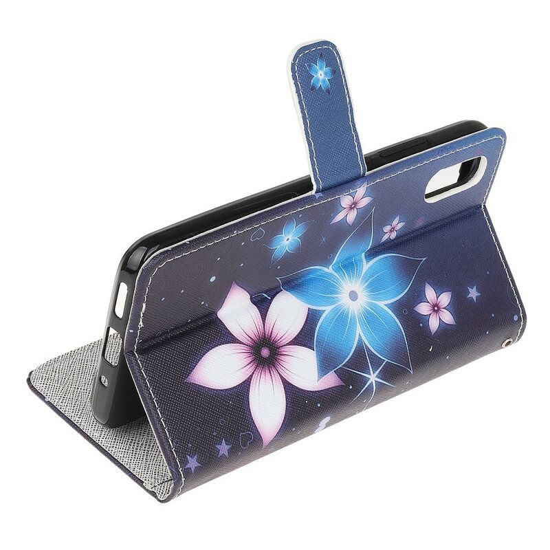 Kotelot Xiaomi Redmi 9A Suojaketju Kuori Lunar Strap Flowers