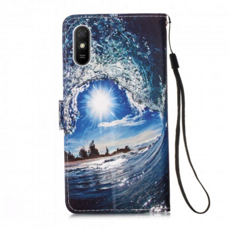 Kotelot Xiaomi Redmi 9A Suojaketju Kuori Reveries Lanyard Landscape