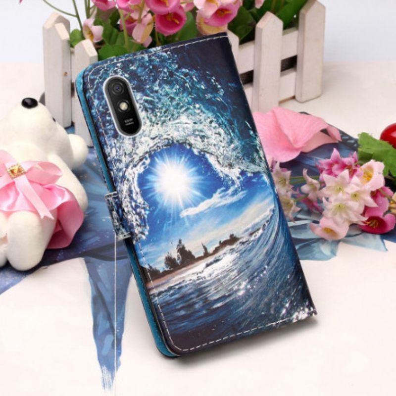 Kotelot Xiaomi Redmi 9A Suojaketju Kuori Reveries Lanyard Landscape