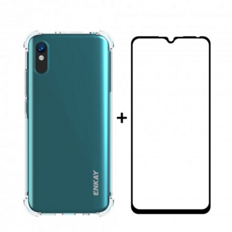 Kuori Xiaomi Redmi 9A Combo Ja Karkaistu Lasi Enkay