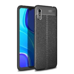 Kuori Xiaomi Redmi 9A Double Line Litchi Leather Effect