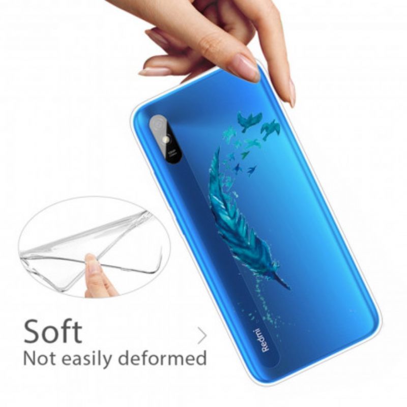 Kuori Xiaomi Redmi 9A Kaunis Sininen Sulka