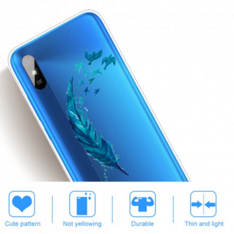 Kuori Xiaomi Redmi 9A Kaunis Sininen Sulka