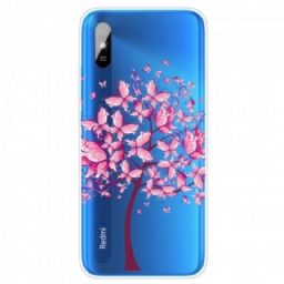 Kuori Xiaomi Redmi 9A Pink Tree Top