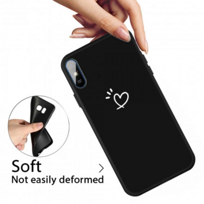 Kuori Xiaomi Redmi 9A Silicone Beating Heart